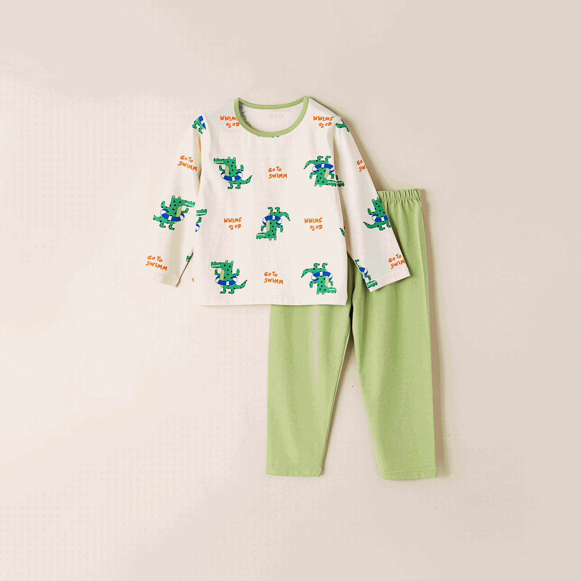 Spring and Autumn Long Sleeve Children's Home Wear Cartoon Korean Style Casual Pure Cotton suit Home Wear Autumn Clothes and Pants