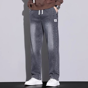 Summer Thin Retro Jeans for Men 2025 New Loose Straight American Fashion Brand Casual Wide-Leg Long Pants