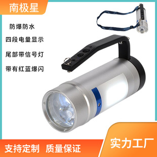 Multifunctional portable explosion-proof Searchlight magnetic suction Poly floodlight red and blue warning emergency rescue 2*12W high power