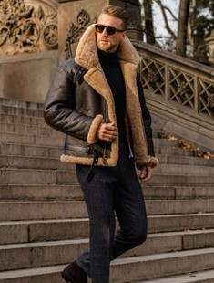 2022 Европейская и американская мужская куртка Amazon Fur One Зимняя куртка AliExpress Утолщенная Меховая куртка из искусственного меха Флис из искусственной кожи