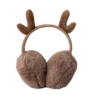 Customizable Antler Plush Earmuffs Manufacturer Direct Sales Large Discounts Rapid Proofing Quality Assurance Autumn and Winter E-Commerce