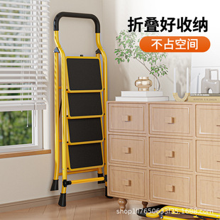 Household Ladder Folding Ladder Herringbone Ladder Telescopic Multi-function Ladder Climbing Ladder Decoration Ladder Thickened Escalator Engineering Ladder