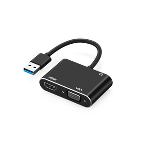 USB к VGA HDMI 3,5 аудио интерфейс преобразования линии конвертер компьютер ноутбук к телевизору HD линии