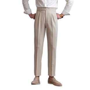 Spring and Autumn Korean Style Casual Pants Men's Commuter Anti-Wrinkle Men's Vintage Naples Niche Trendy All-match Long Pants