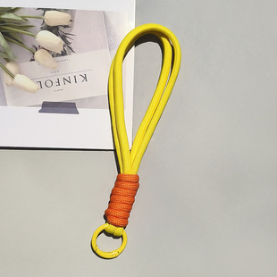 Factory supply mobile phone lanyard woven rope short color matching anti-loss rope handmade all-match key ring kettle speaker rope