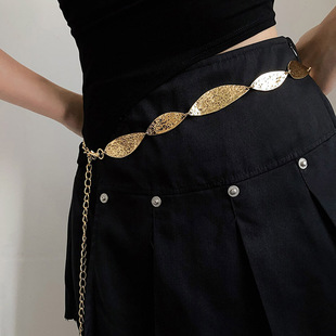 Bohemian Metal Butterfly Ethnic Style Retro Waist Chain Women's Accessories Dress High-end Y2K Thin Belt