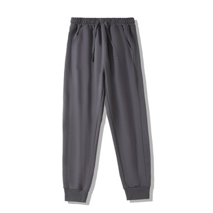 Ankle-tied spring drawstring thickened Chinese cotton men's and women's sweatpants loose loose slimming stitching sports casual trousers fashion