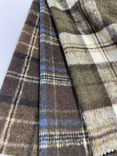 Woolen woolen cloth in stock plaid coat clothing/shoes and hats/luggage fabric Shaoxing supply