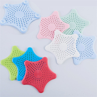 Ebay five-pointed star kitchen sink anti-clogging bathroom sewer filter starfish silicone floor drain manufacturers