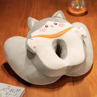 New cartoon cute cat nap pillow primary school student table sleeping lying pillow office lunch break lying pillow wholesale