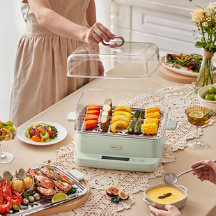 Bear electric steamer DZG-C90G3 appointment timing insulation small household steamer steamer stainless steel steamer