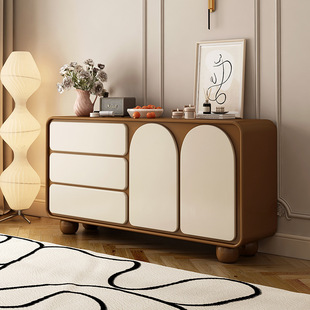 Solid Wood Bucket Chest of Drawers Bedroom End Storage Storage Storage Cabinet Living Room Wall Drawer Chest of Drawers