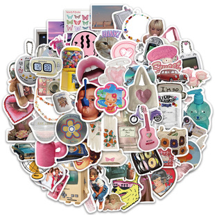 65 retro Millennium stickers graffiti decorative stickers pet stickers computer refrigerator Avatar wholesale waterproof stickers