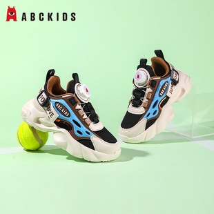Abckids children's shoes 2024 autumn new children's mesh breathable sneaker boys non-slip wear-resistant running shoes