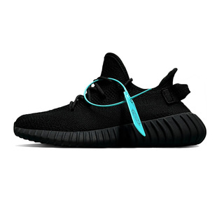 Coconut 350V2 Gypsophila Really Explosive Men's Shoes 350 White Ice Cream Couple Retro Sports Shoes Black Warrior Running Shoes