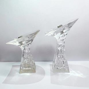 Zhengda heel sole 135-6378 New 2023pc crystal transparent ladies high heels heel sole