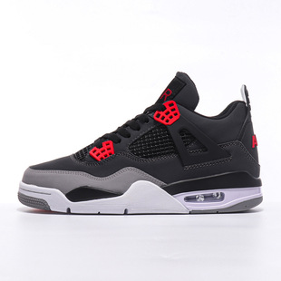 Putian High Quality AJ4 Air Cushion Basketball Shoes for Men and Women Outdoor Casual All-match Sports Couple Trendy Shoes