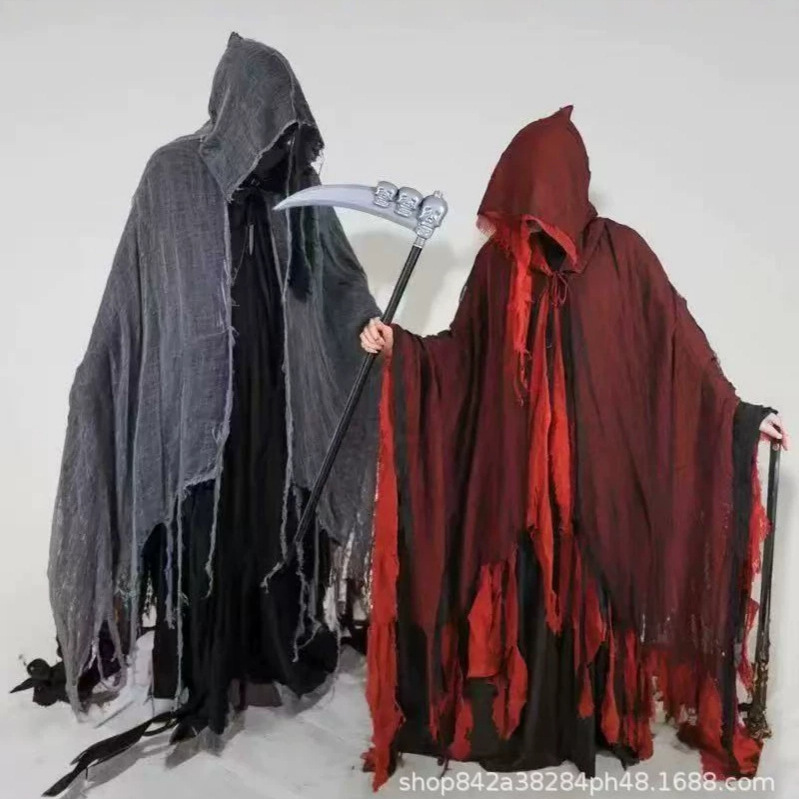 Halloween Costumes for Adults, Men and Women, Cloaks, Dark Wizard Robes, Death Attendant Costumes, Props and Clothing