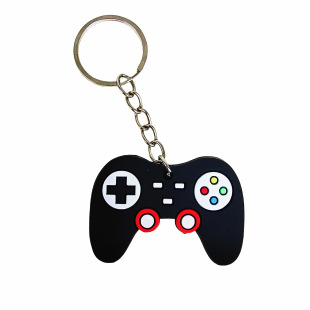 New Hot Sale Amazon Cross-border Creative Key Chain PVC Game Handle Keychain Small Pendant