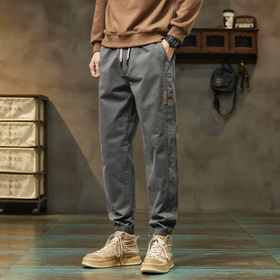 Men's Pants Spring and Autumn Fashion Brand American Loose Leg Hallen Coulouse Pants 2025 New Spring Casual Pants for Men