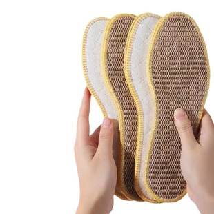 Mai grass linen insole men's deodorant breathable sweat-absorbent feet special handmade pure cotton leather shoes deodorant fragrance