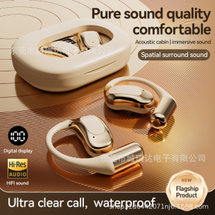 Hollow upper cover OWS non-in-ear Bluetooth headset wireless ear-hanging binaural OEM custom LOGO source factory