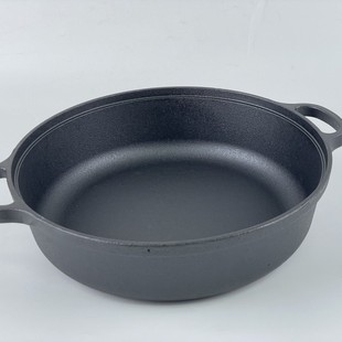 Old-fashioned Cast Iron Pan Pan Pancake Pan Water Frying Bag Gas Stove Induction Cooker Universal Thick Uncoated Non-stick Pan