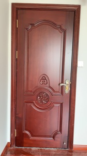 Supply luxury oak door | Wood paint door | Pure solid wood door New Chinese style assembled wooden door