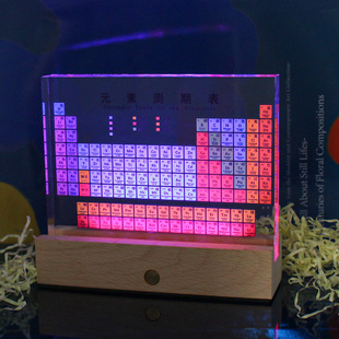 Periodic Table of Chemical Elements Ornaments Transparent Printing Dual Language Edition Periodic Table of Elements Teachers' Day Creative Birthday Gift