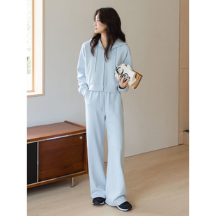Sweat Autumn Fashion Design Korean Style Loose Slimming Hooded suit Stylish 2024 Casual Two-Piece New Style