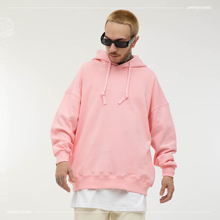 American Style Heavy Big Trap Hooded Sweatshirt Autumn and Winter American Style Fashion Brand Loose Fried Street Jacket Printed Embroidered Base
