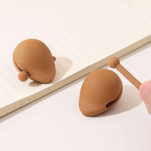 Figure strong wooden fish creative ins eraser modeling decompression eraser primary school prize wipe clean less crumbs