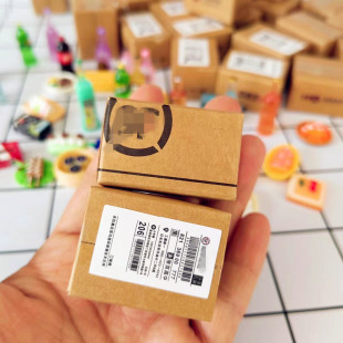 Miniature express blind box style cute small claw machine cool toy and other ornaments Mini small wrapped carton resin food and play