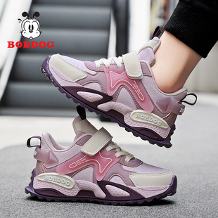 Babu bean boys' shoes 2024 spring and autumn new primary school students' leather waterproof children's leisure sneaker