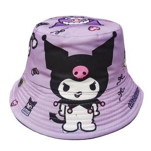 Cross-border stilts children's fisherman hat for boys and girls cute cartoon sanrio basin hat for children kulomi sun hat