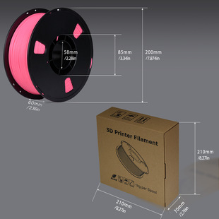 SOURCE Factory 3D printing consumables flat cable neat PLA filament 3D printer wire 1.75mm net weight 1kg