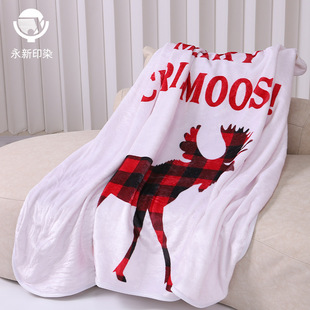 Spot 3D digital flannel blanket super soft crystal velvet 3D digital blanket digital printing blanket fabric