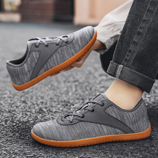 Cross-border Hot Sale New Casual Wide-palm Barefoot Shoes Lightweight Soft Sole Non-slip Breathable Shopping Riding Fitness Men's Shoes