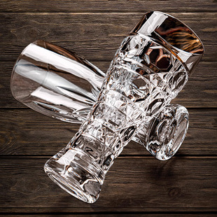 Thickened Carved Glass Fine Brewed Beer Cup Large Capacity Draft Beer Cup Light Luxury 500ML Household Distinctive Wheat Wine Glass