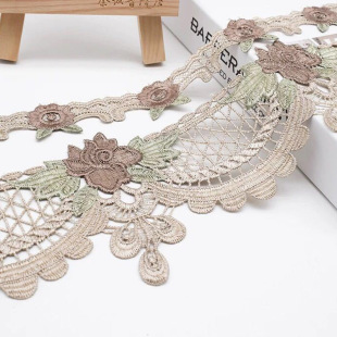 Shuangdeli three-color water-soluble lace home textile sofa cushion bedding fabric edge manufacturers spot supply