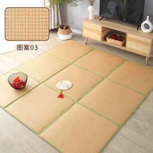 Foldable Japanese rattan mat carpet living room bedroom summer summer mat tatami mat casual floor mat carpet