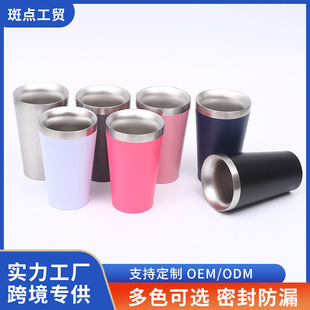 Cross-border 2oz Mini Beer Cup Simple Double Layer Vacuum 304 Stainless Steel Thermos Cup Car Convenient Taper Cup