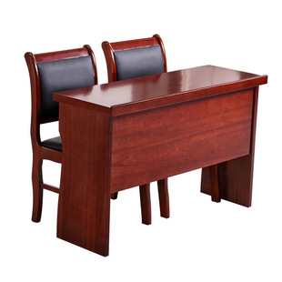Meeting Table Rectangular Training Table Wooden Painted Bar Table Meeting Double Table Meeting Room Table and Chair Combination Direct Supply