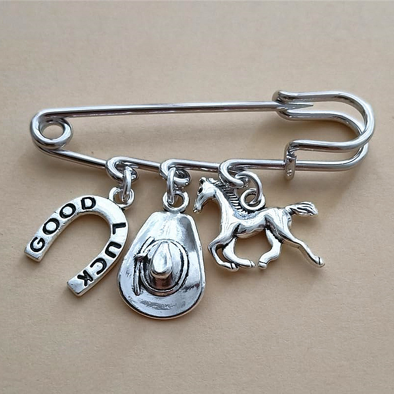 European and American Cross-Border Backpack Pendants, Waistband Pins, Accessories, Texas Farmer Western Cowboy Pins, Brooches