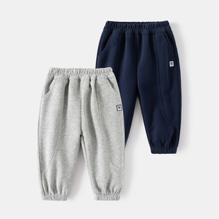 Boys' pants 2024 spring new children's medium and small children's fried street trousers spring sweatpants baby sports pants wholesale