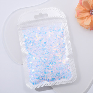 Cross-border hot 1g nail art sequins ultra-thin simple four-star color star flash wholesale