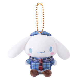 Japanese Style Cute Sanrio KThingS Plaid Vintage Mariners Suit Kulomi Meruti Plush Doll Pendant