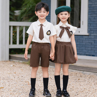 Children's June 1 Chorus Performance Clothing College Style Kindergarten Garden Clothing Primary School Students' School Uniform Graduation Photo Performance Class Clothing