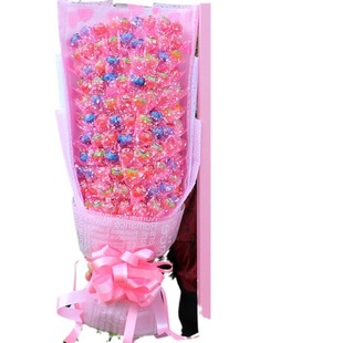99 PCs true knowledge Stick lollipop bouquet cartoon bouquet creative exquisite gift box Qixi Valentine's Day wholesale