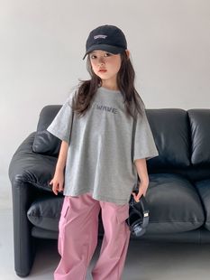 Spring TCkids2024S this year's popular quick-drying oxygen pants pink purple casual overalls